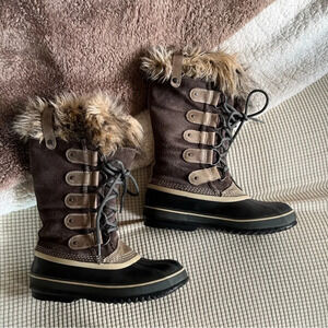 Sorel Joan of Arctic Women’s Taupe Boots Size 8 | Waterproof Winter Snow